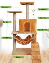 Thumbnail for Cat Tree Climbing Scratching Column - The Shopsite