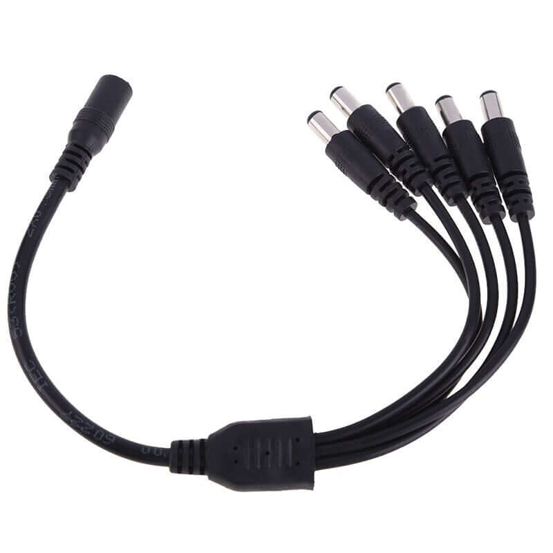 Cable splitter with labelled ports for easy use