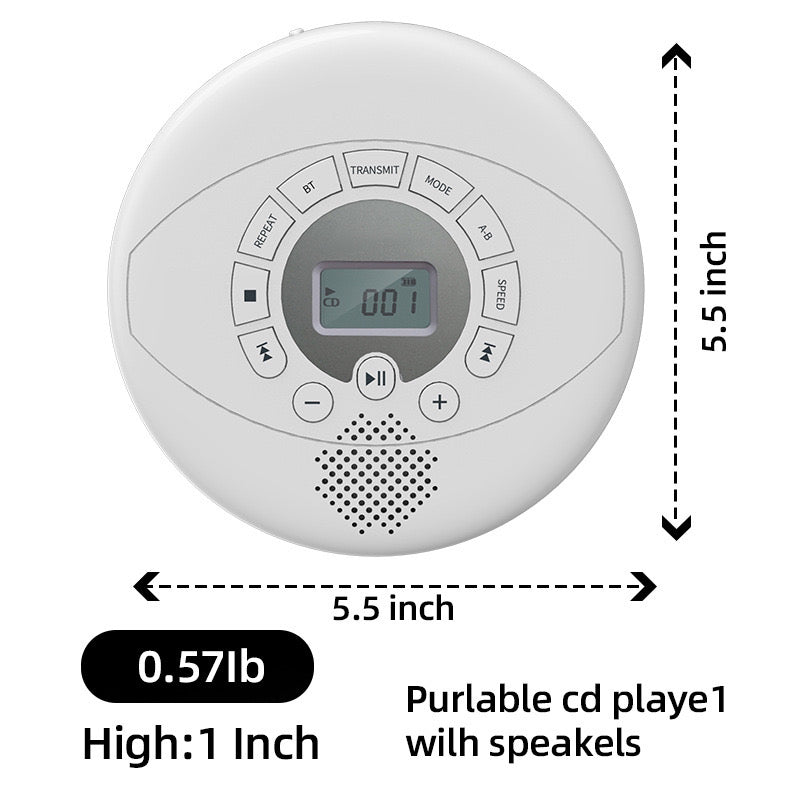 Portable CD Player Personal Audio Player