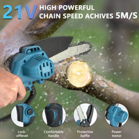 Thumbnail for Makita Compatible Mini Cordless Chainsaw 6 Inch
