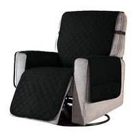 Thumbnail for Black recliner cover reversible and washable
