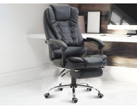 Thumbnail for Ergonomic Gaming Office Chair – Adjustable PU Leather Computer Chair, Black