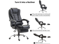 Thumbnail for Office Chair with Footrest Black - The Shopsite