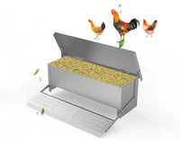 Thumbnail for Side view of Automatic Chicken Feeder showing pest proof design