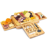 Thumbnail for Serving tray with assorted cheeses and meats