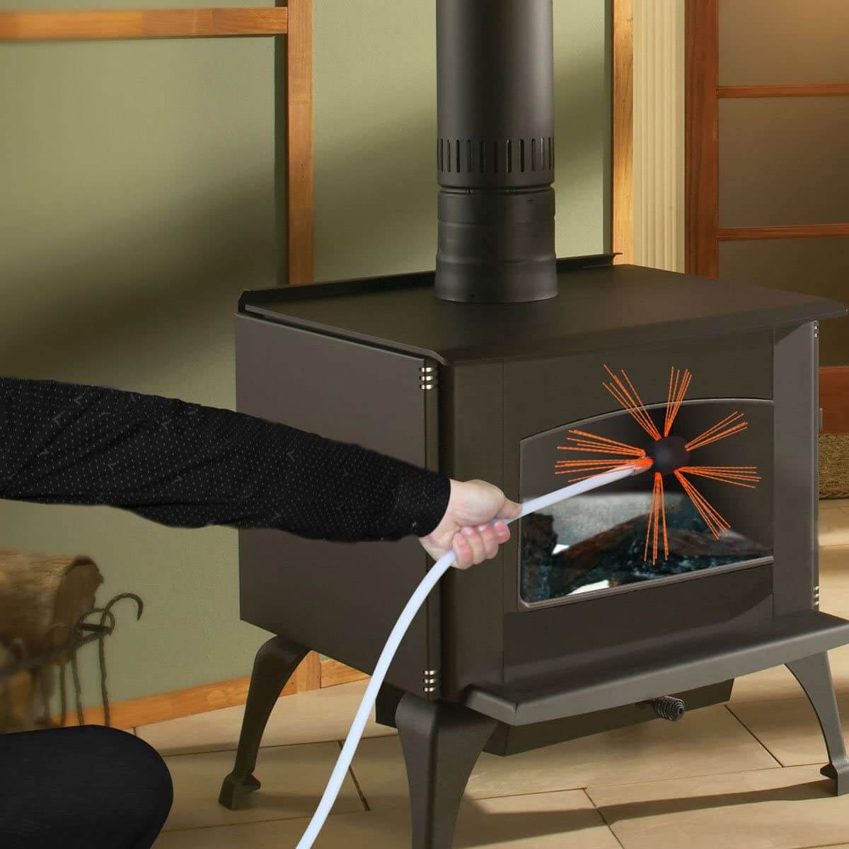 Flexible Dryer Vent Chimney Cleaner Kit