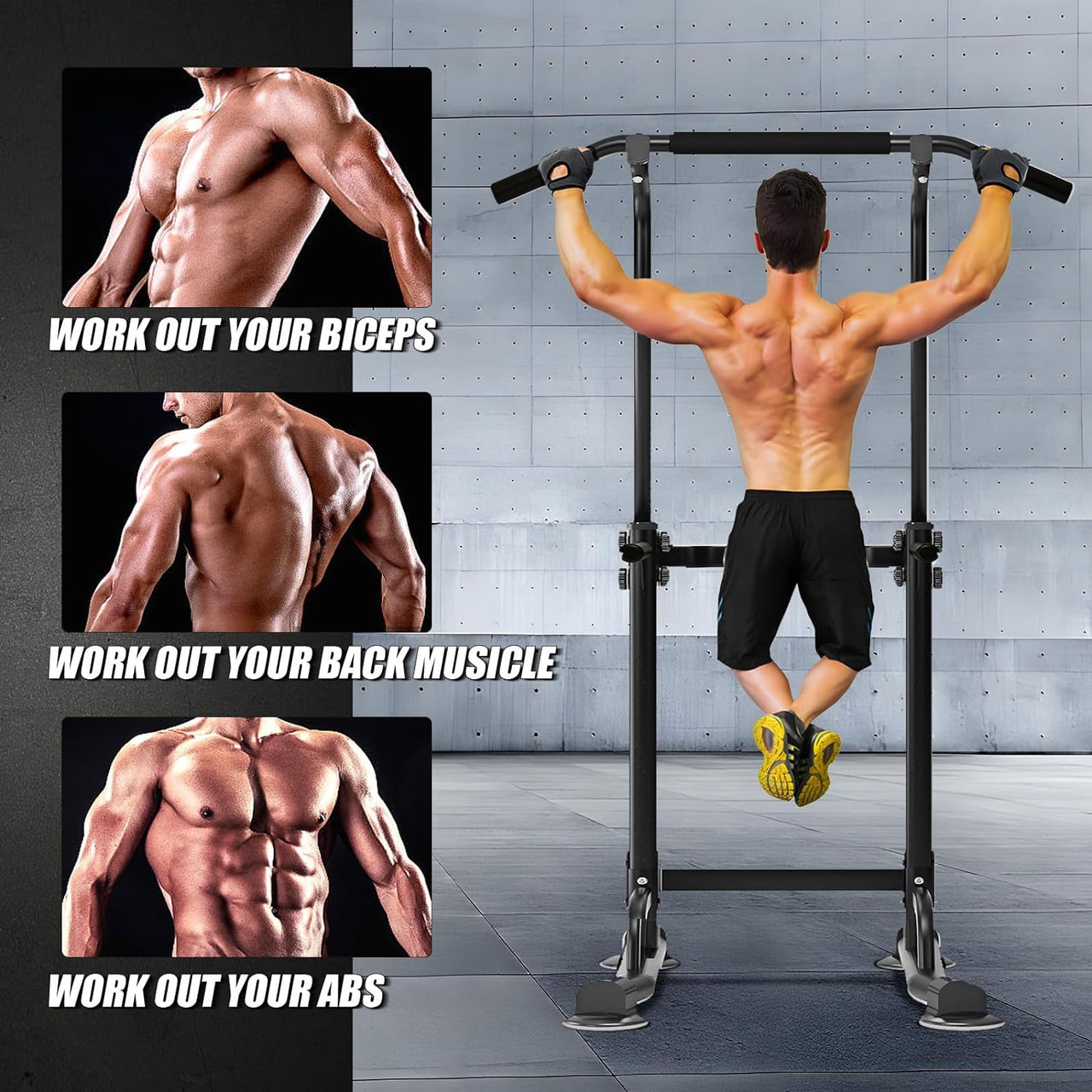 Power Tower Pull-Up & Chin-Up Station – Adjustable Workout Equipment