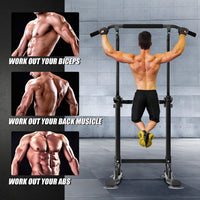 Thumbnail for Power Tower Pull-Up & Chin-Up Station – Adjustable Workout Equipment