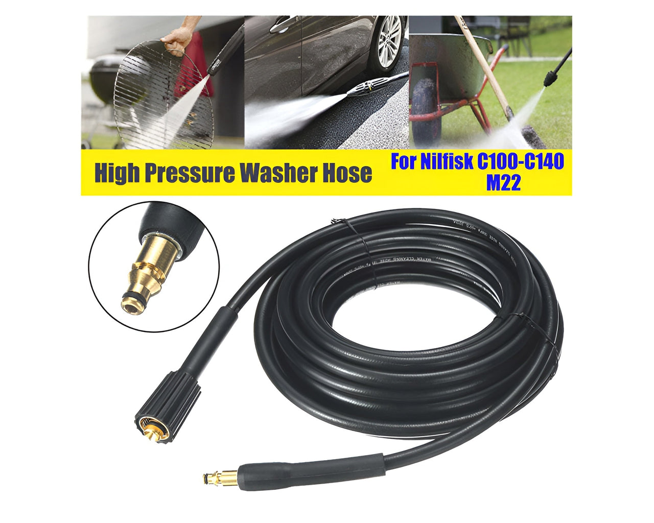 High Pressure Washer Cleaning Hose for STIHL/NILFISK/GERNI 10M