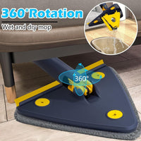 Thumbnail for Triangle Cleaning Mop 1.3m Extendable Rotatable