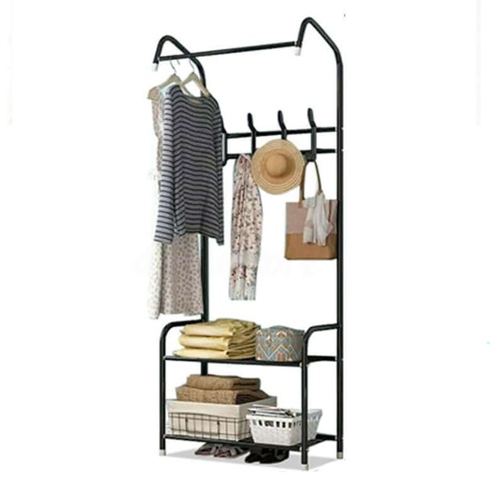 Garment rack clothes holder showing 170cm height