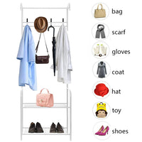 Thumbnail for Cloth Rack Garment Rack Coat Rack – White