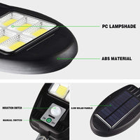 Thumbnail for LED 72 COB Solar Powered PIR Motion Sensor Security Wall Lights
