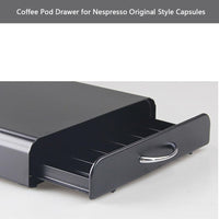 Thumbnail for Nespresso Coffee Capsule Organiser Shelf Tray for 36 Pods Dolce Gusto Matte Black Pod Holder
