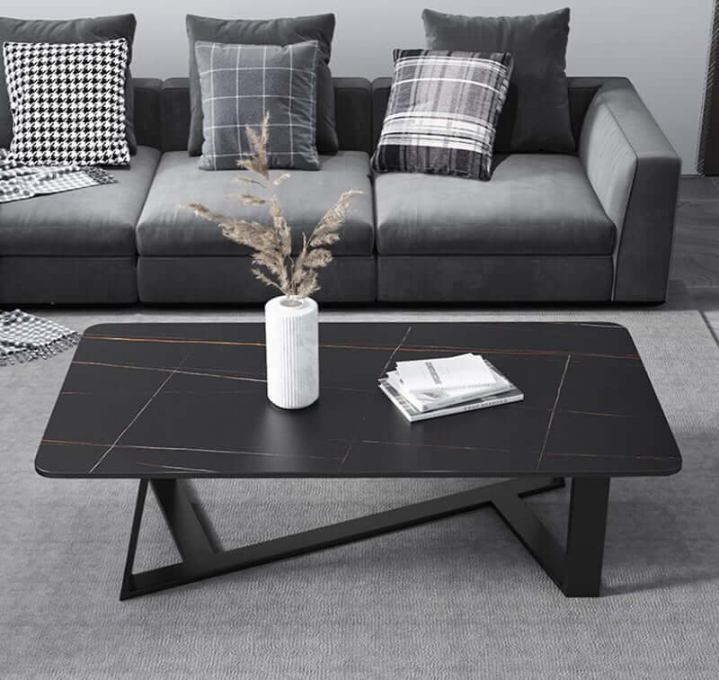 Coffee Table Marble Texture Modern Stone - The Shopsite