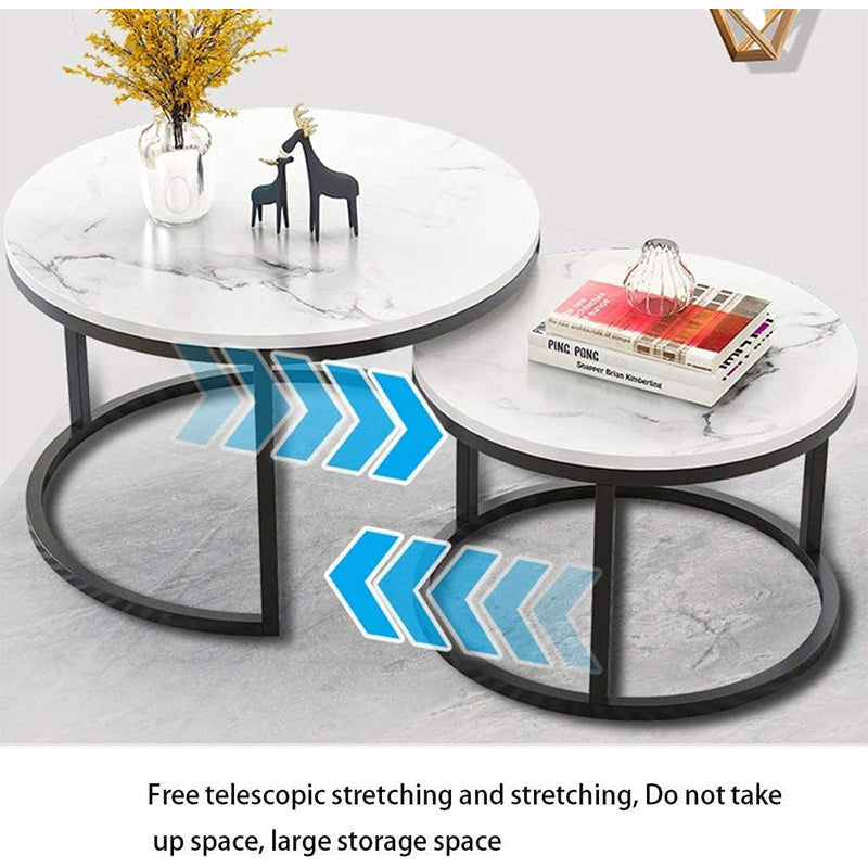 Tables used as side tables with decor