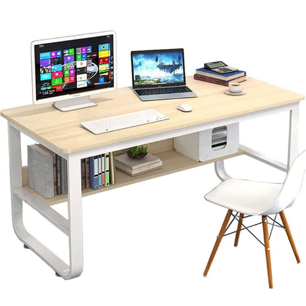 Big Study Table With Computer 120cm Computer Desk & Study Table with Storage | Homyspire