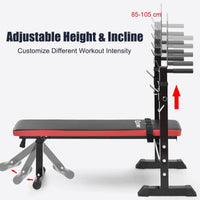 Thumbnail for Weight Bench black with assembly fittings