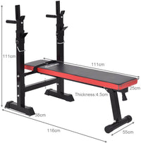 Thumbnail for Adjustable Weight Bench Fitness Bench Home Gym Black - The Shopsite