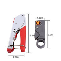 Thumbnail for Tool Coax Rg59 Rg6 F Connector Fitting Crimper Cable Kit - The Shopsite