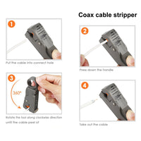 Thumbnail for Tool Coax Rg59 Rg6 F Connector Fitting Crimper Cable Kit - The Shopsite