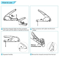 Thumbnail for Tool Coax Rg59 Rg6 F Connector Fitting Crimper Cable Kit - The Shopsite
