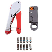 Thumbnail for Wire stripper tool with adjustable head for RG58 cables