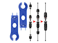 Thumbnail for Color-coded steel jaws on solar crimper pliers