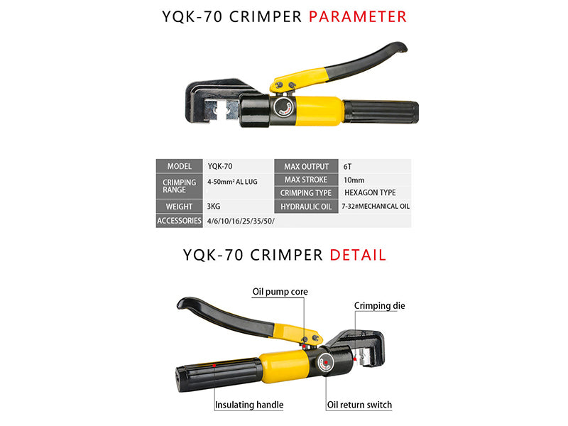 Hydraulic Crimp Crimper Tool - The Shopsite