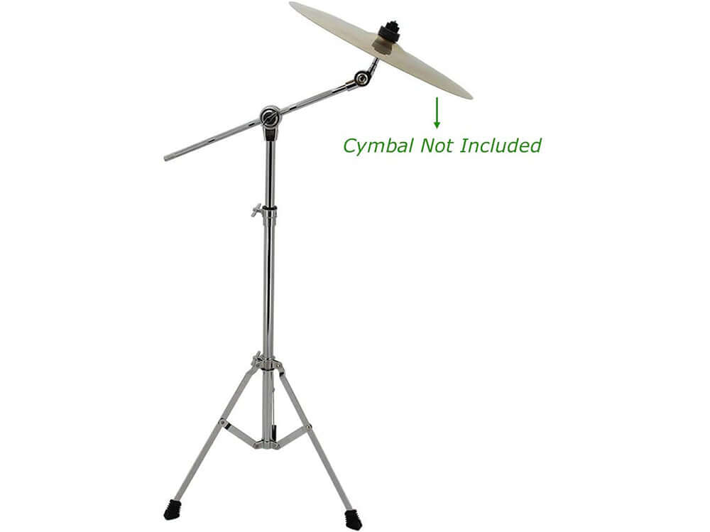 Cymbal stand tripod legs with rubber feet detail