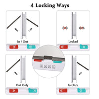 Thumbnail for Cat Door 4 Ways Round Lockable Pet Dog Flap Cat Door