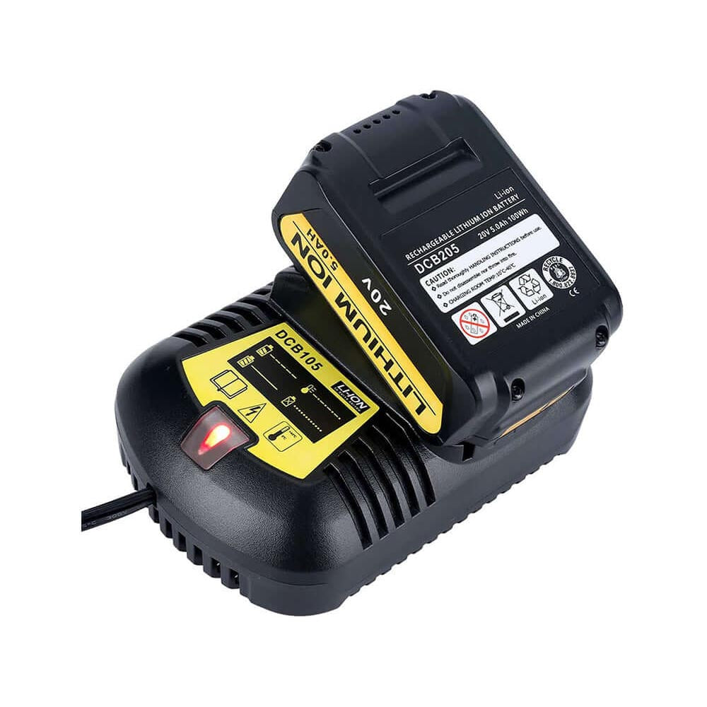 Replacement Dewalt battery charger DCB105 front view