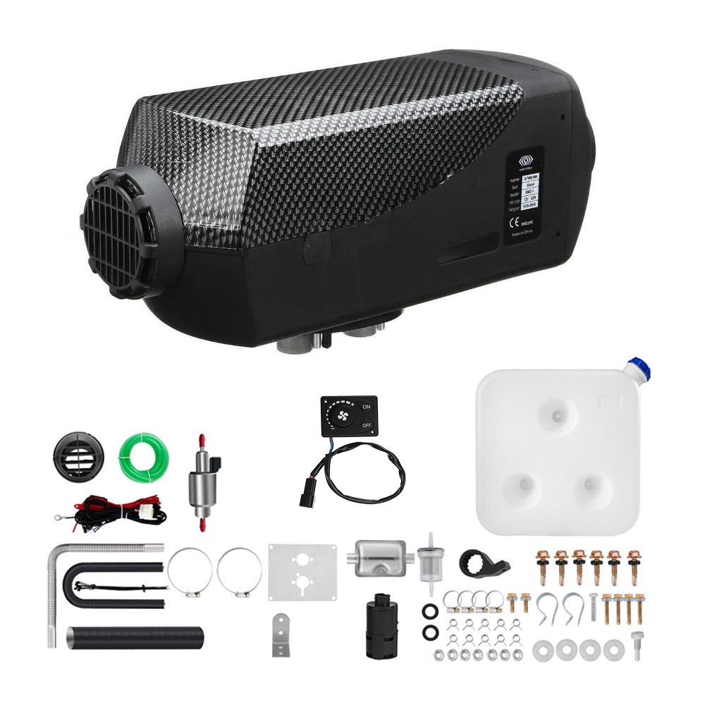 Diesel heater showing low vibration oil pump