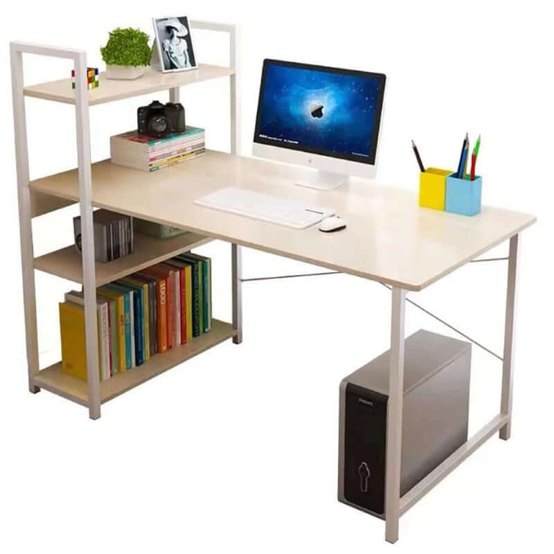 Computer Shelf Frame Buy White Computer Desk with Storage Shelves NZ | Homyspire