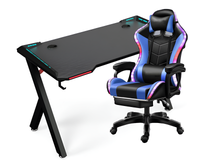 Thumbnail for Gaming Chair with Desk – RGB Gaming Chair Combo with Gaming Desk Table