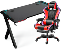 Thumbnail for Gaming Chair with Desk – RGB Gaming Chair Combo with Gaming Desk Table