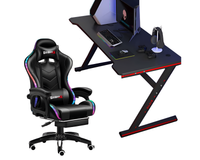 Thumbnail for Gaming chair and desk combo in modern gaming room