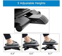 Thumbnail for Adjustable Tilting Footrest Under Desk Ergonomic Office Foot Rest - The Shopsite