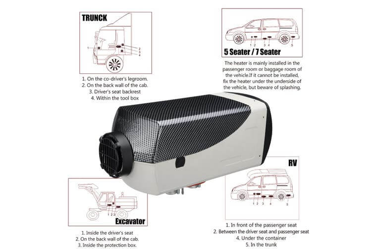 8KW 12V diesel Air Heater - The Shopsite
