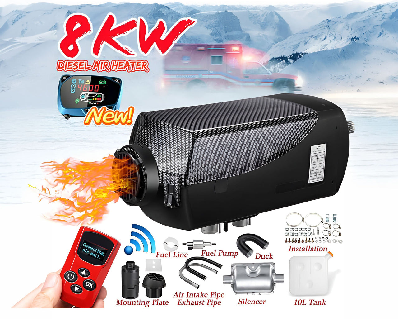 12V 8KW Smart Diesel Air Heater