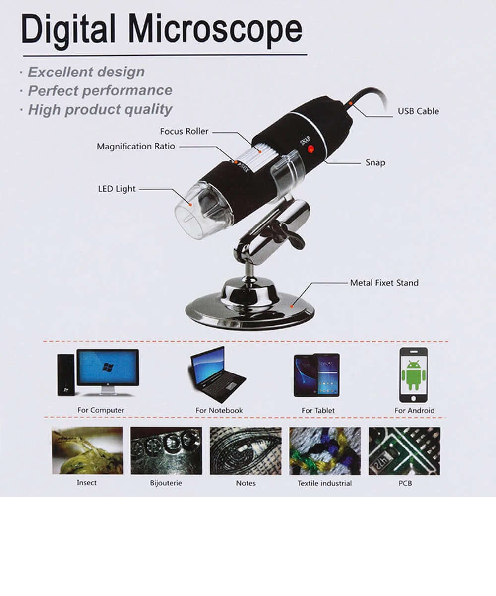 Microscope For Computer Digital USB Microscope for PC - 500X Magnification | Homyspire NZ