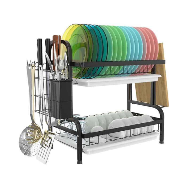 Dish Rack Dish Drying Rack 2 Tier - The Shopsite