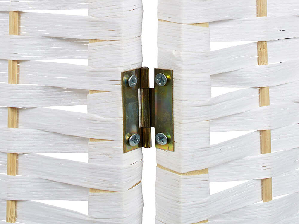 4 Panels Room Divider Screen White Folding screen - The Shopsite