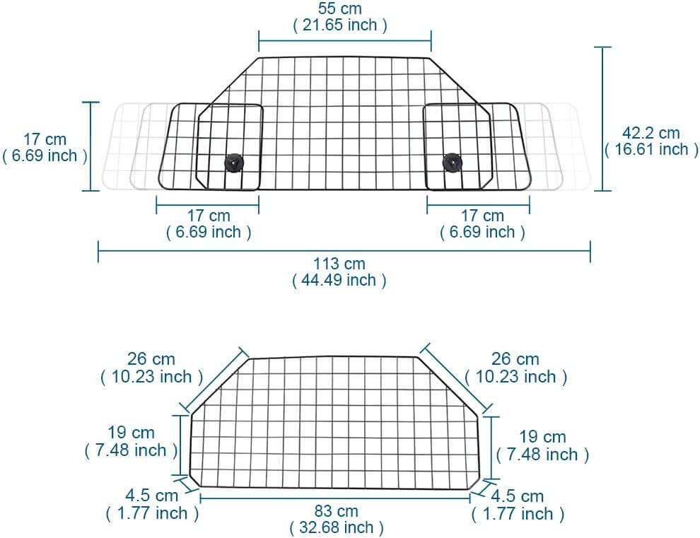 Dog barrier fence with mounting accessories