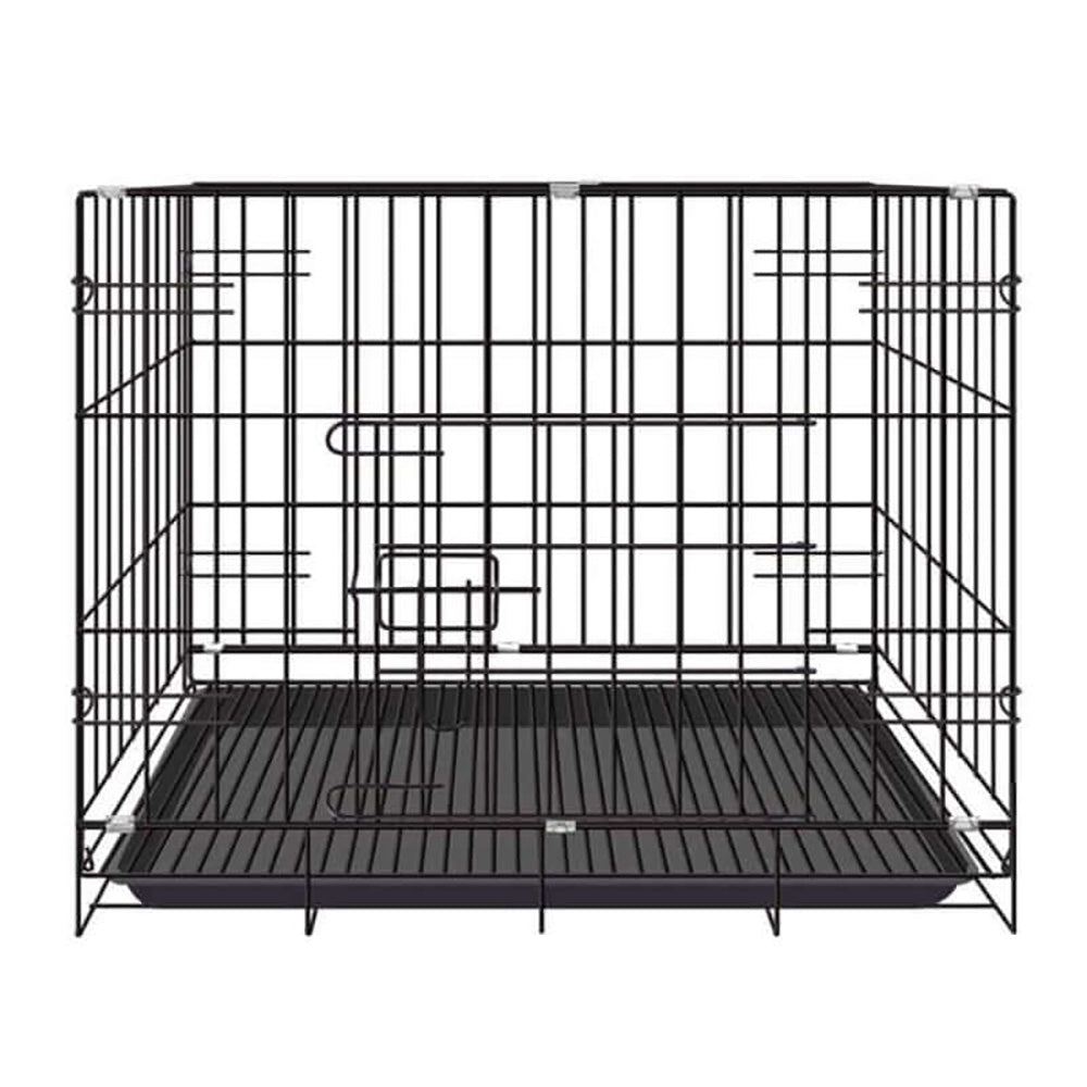 Detachable carry handle on dog crate kennel