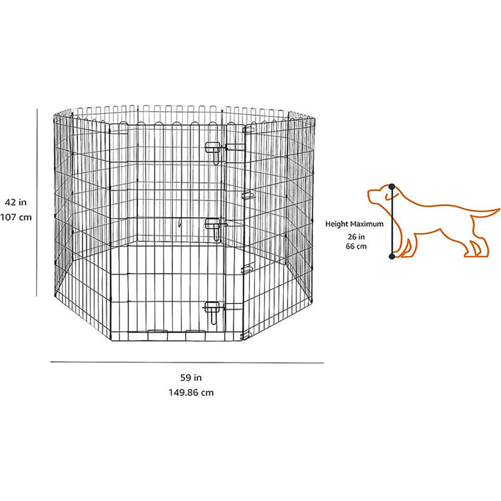 Dog playpen with secure ground anchors