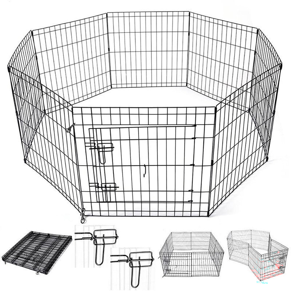 76cm dog pen foldable metal panel