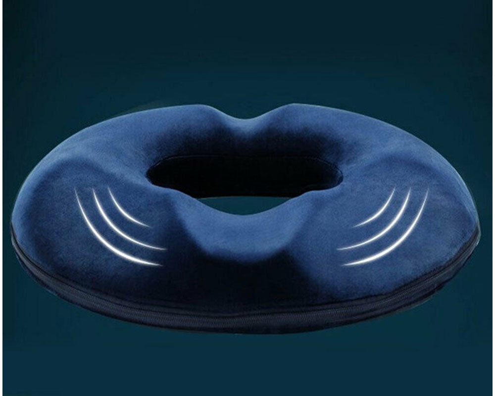 Seat cushion designed for coccyx support