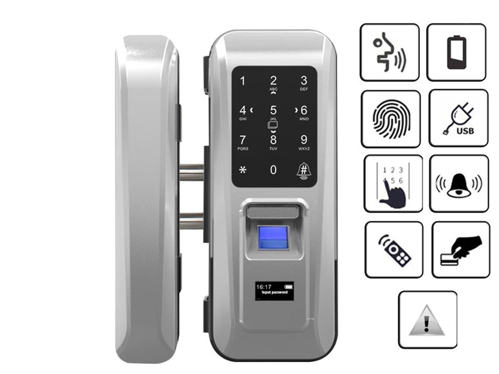 Lock keypad for password entry