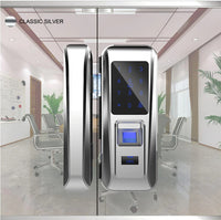Thumbnail for Glass door lock in modern office